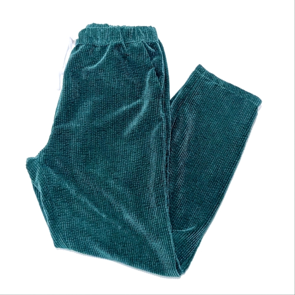 Forever 21 | Courdory | Pants | Tie Waist | Soft | Velvet | Green